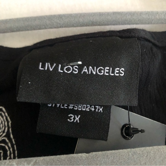 Anthropologie Liv Los Angeles Flutter Sleeve Embroidered Boho Cottagecore Top - Picture 15 of 17